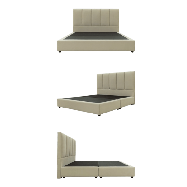 ฐานรองหัวเตียง 6 ฟุต WISDOM DESIGN FURNITURE รุ่น JENNY สีครีมขาว